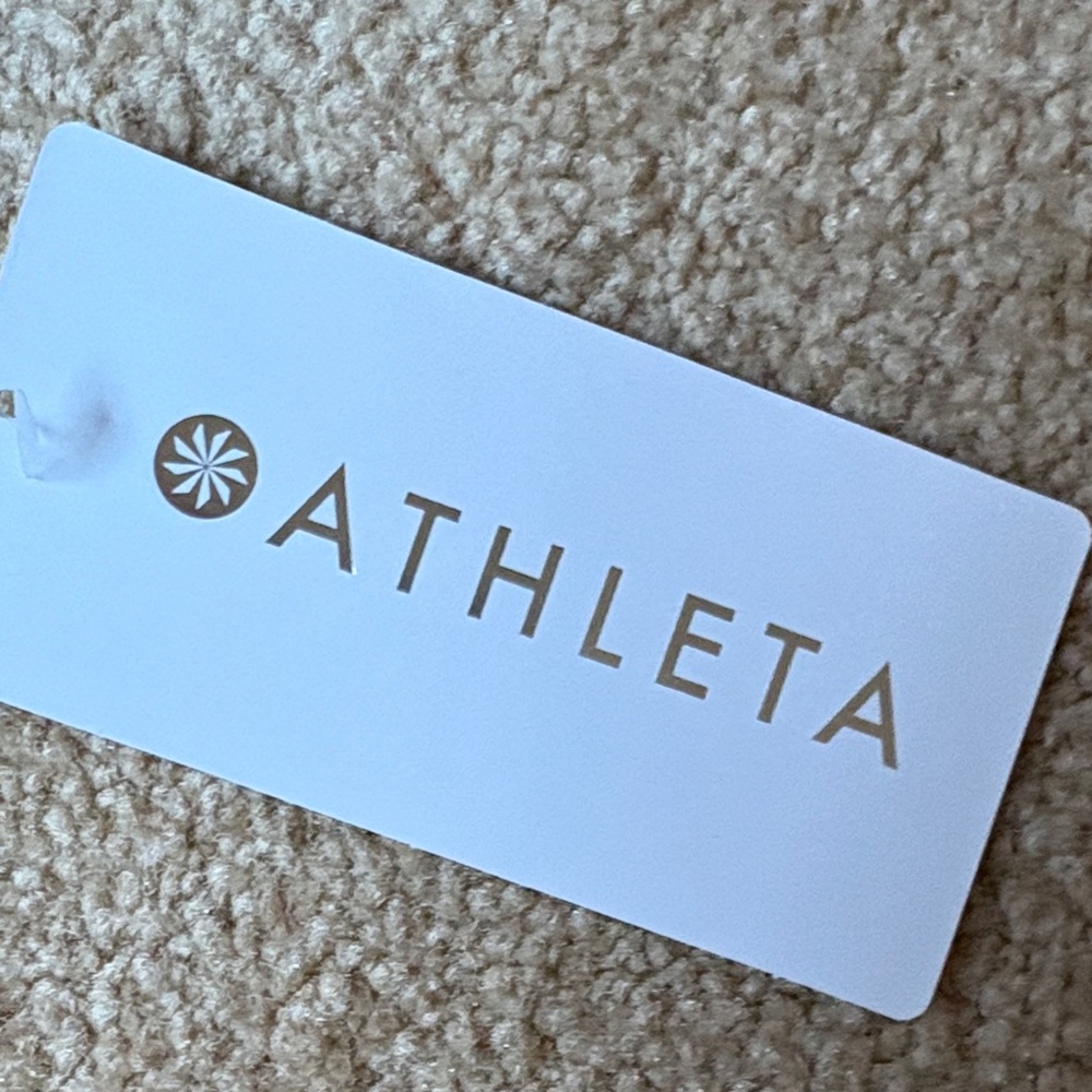 Athleta White Sleeveless Zip-Front Tank with Black Trim - Picture 3 of 5